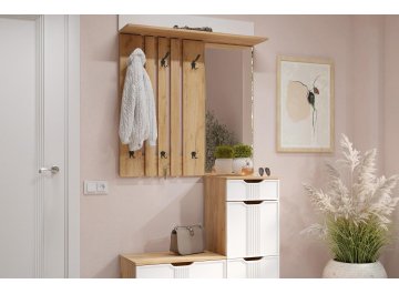 Вешалка настенная Эмилия ЭЛ-6 дуб крафт золотой