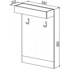 Настенная вешалка Фьюжн