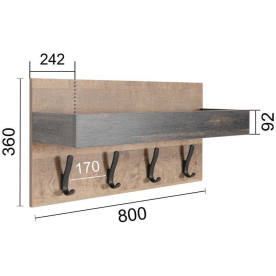Настенная вешалка Туск