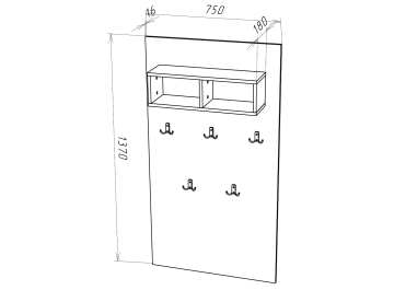 Настенная вешалка Shine