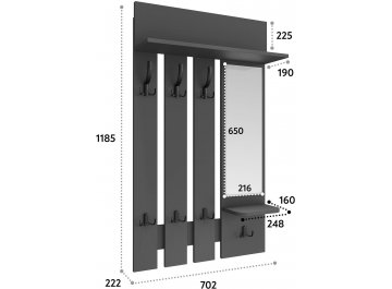 Настенная вешалка ВН-10