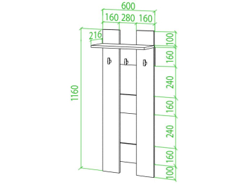 Настенная вешалка Той КК