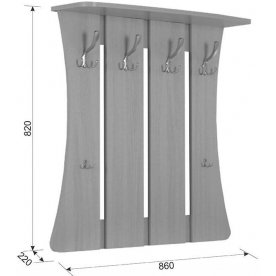 Настенная вешалка Уют-2