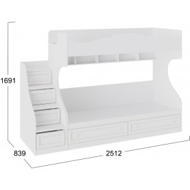Двухъярусная кровать Франческа СМ-312.11.001