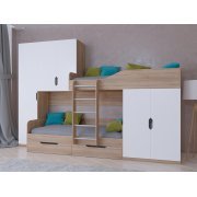 дуб сонома / белый