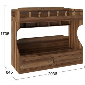 Двухъярусная кровать Навигатор ТД-250.11.01