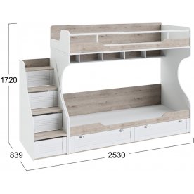 Двухъярусная кровать Ривьера СМ 241.11.12
