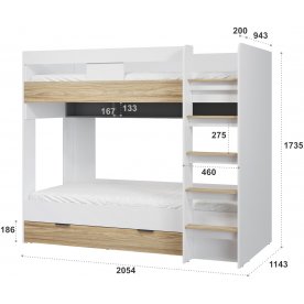 Двухъярусная кровать Скайлайт СЛ-30К