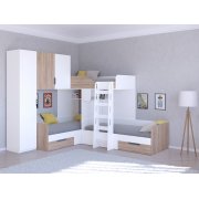 белый / дуб сонома