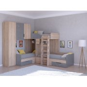 дуб сонома / железный камень