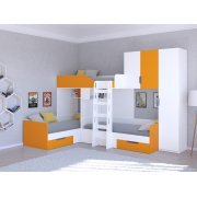 белый / оранжевый