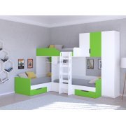 белый / салатовый