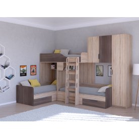 Двухъярусная кровать Трио/2