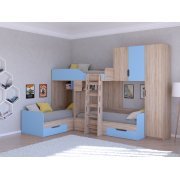 дуб сонома / голубой