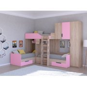 дуб сонома / розовый