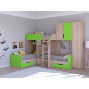 дуб сонома / салатовый