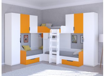 Двухъярусная кровать Трио/3