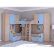 дуб сонома / голубой