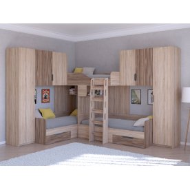 Двухъярусная кровать Трио/3