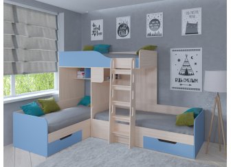 Двухъярусная кровать Трио