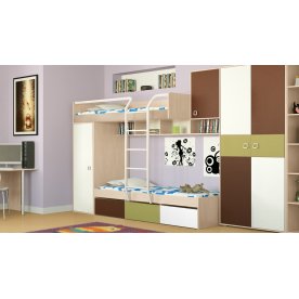 Кровать двухъярусная Тетрис 154.01