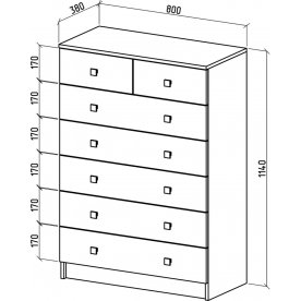 Комод Бостон-12