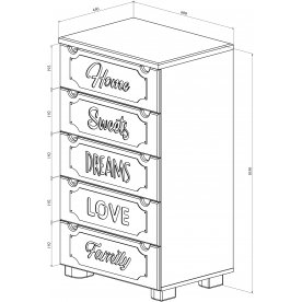 Комод ДримСтар ДС-11