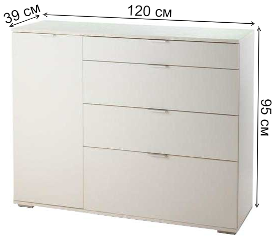 Комод Джудас белый