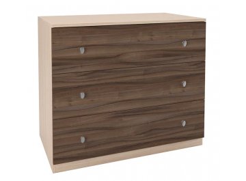 Комод Эстель дуб молочный / орех