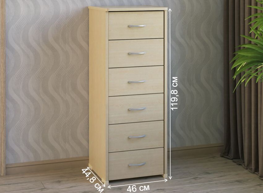 Комод КМ-61 дуб молочный