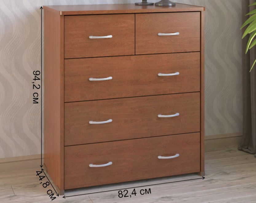 Комод КВ-42 вишня