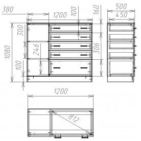 Комод Мебелеф-4