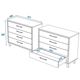 Комод Мельбурн 1008.М1