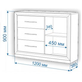 Комод Нобиле Км-120/38 ФС ШКр