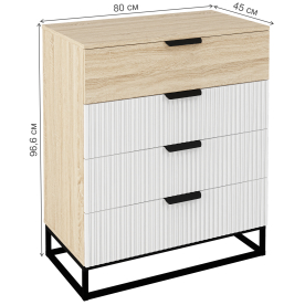 Комод Норд Лофт Line КМ01-800