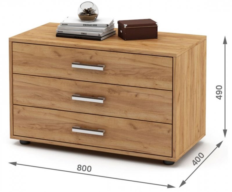 Комод Остин-5 дуб золотистый