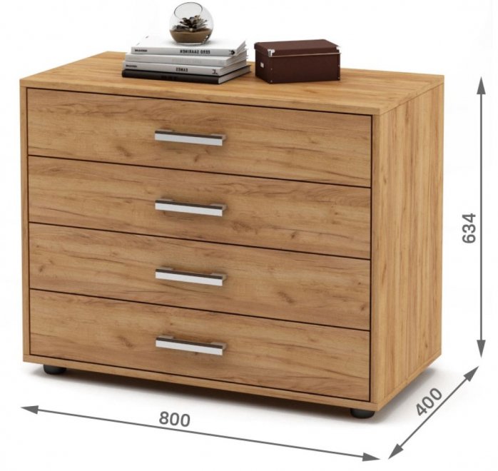 Комод Остин-6 дуб золотистый