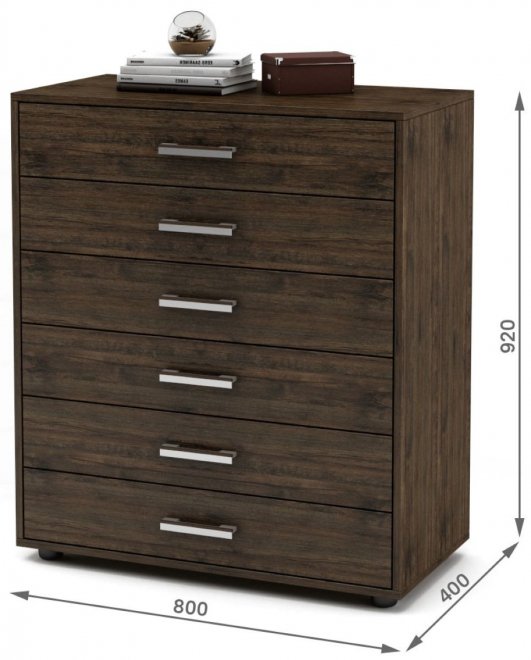 Комод Остин-8 дуб апрель темный