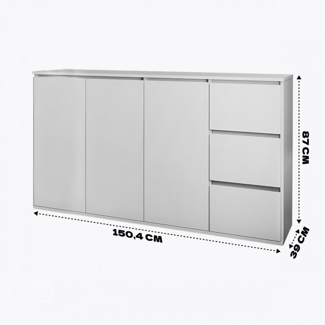 Комод Сура 1504 белый