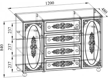 Комод Ассоль АС-19