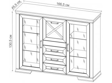 Комод Марсель KOM2W3S1K