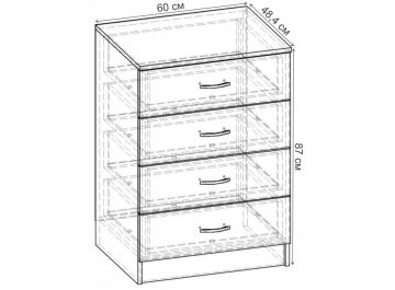 Комод Уют-1.1 К.047.600-01