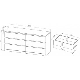 Комод Варма Прайм 6Д