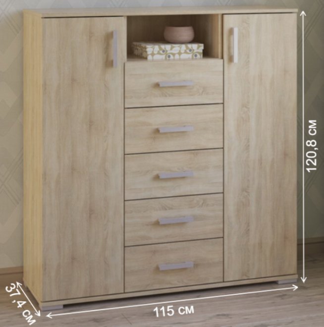 Комод Вента-56 дуб сонома