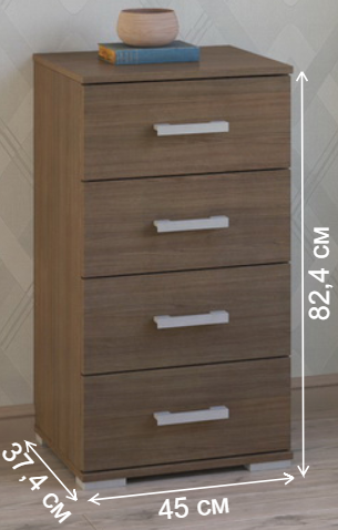 Комод Вента-84 ясень темный