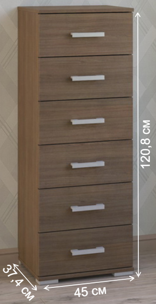 Комод Вента-86 ясень темный