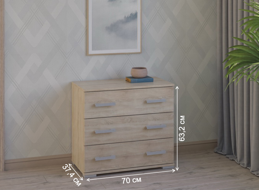 Комод Вента-91 дуб сонома