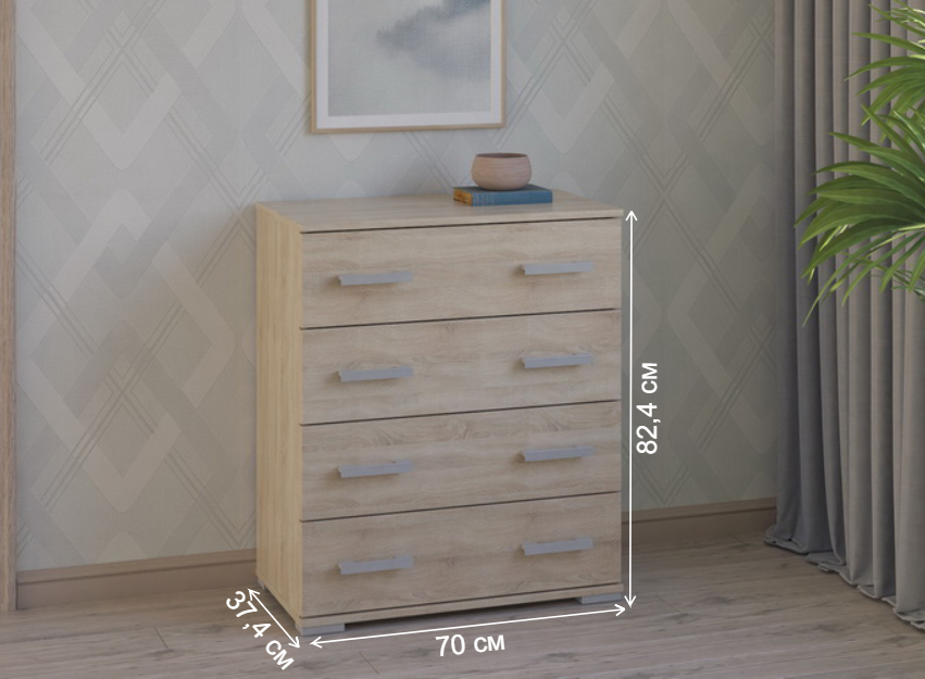 Комод Вента-94 дуб сонома