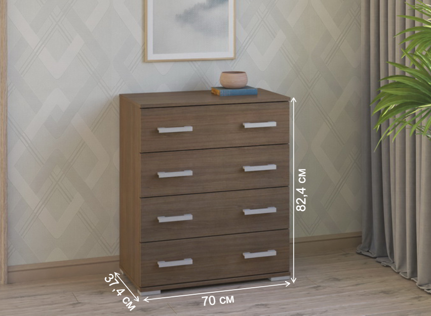 Комод Вента-94 ясень темный