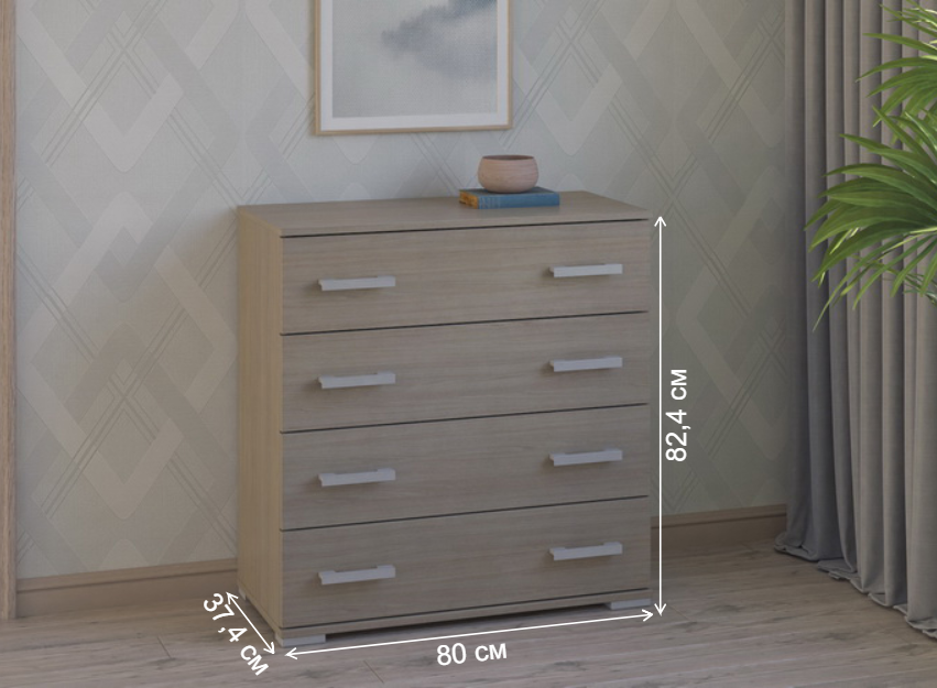 Комод Вента-95 светлый ясень